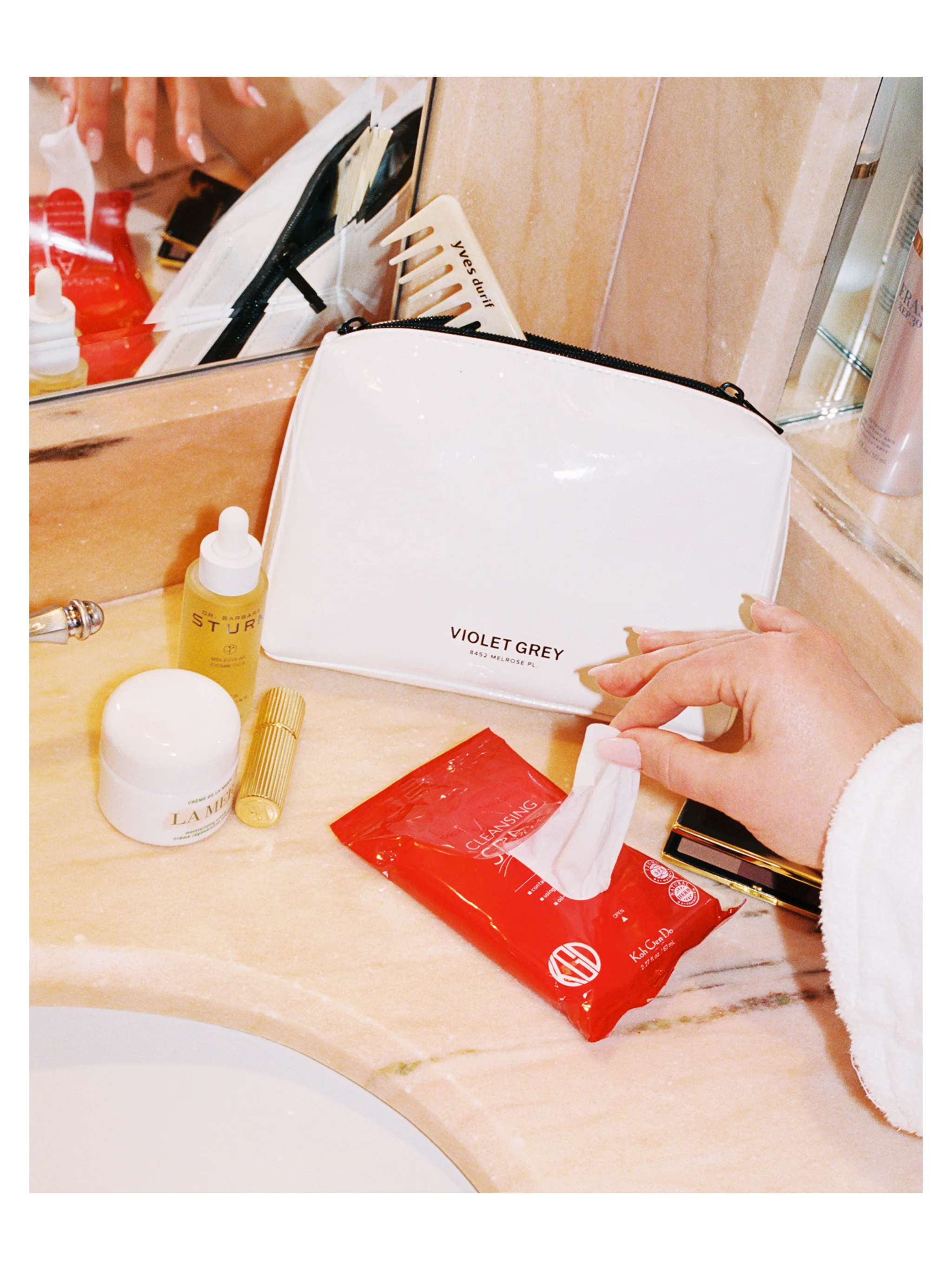 VIOLET GREY Makeup Bag - Image 4